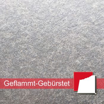 Naturstein Oberfläche Geflammt-Gebürstet